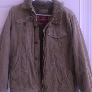 faded glory corduroy jacket with sherpa inside